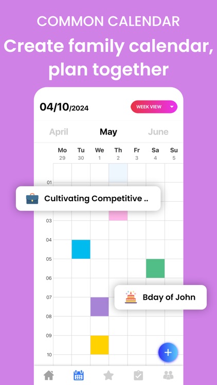 Shared Family Calendar Planner