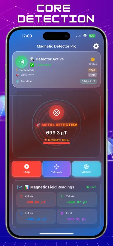 Metal Detector: Magnetometer screenshot 2