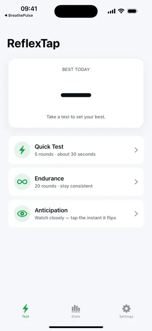 ReflexTap Reaction Trainer screenshot 1