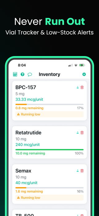 Protocol: Peptide Tracker Screenshot 6 of 8