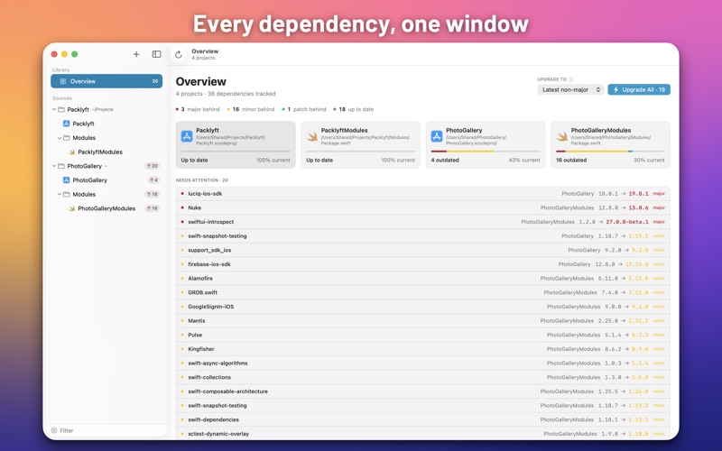 Packlyft - SPM Updates screenshot