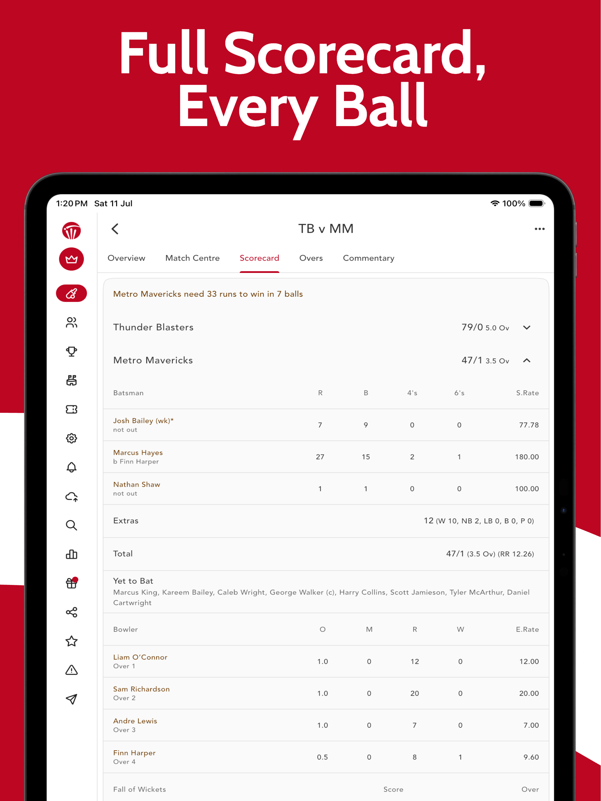 CricScorer-Cricket Scorer App screenshot 10