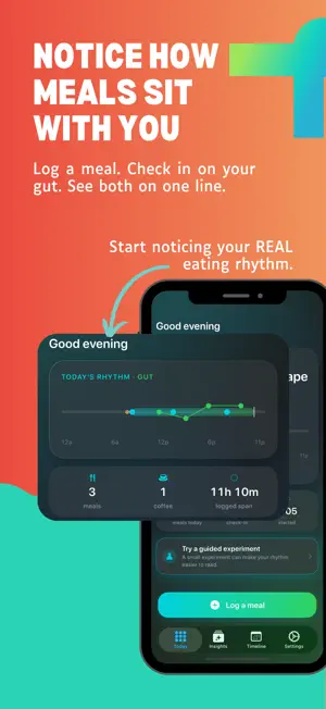 Ridma: Meal Timing Journal screenshot 1