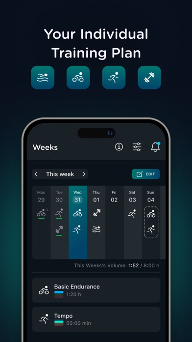 TRIQ - Triathlon Training Plan Screenshot 2 - AppWisp.com TRIQ - Triathlon Training Plan Screenshot 2 - AppWisp.com