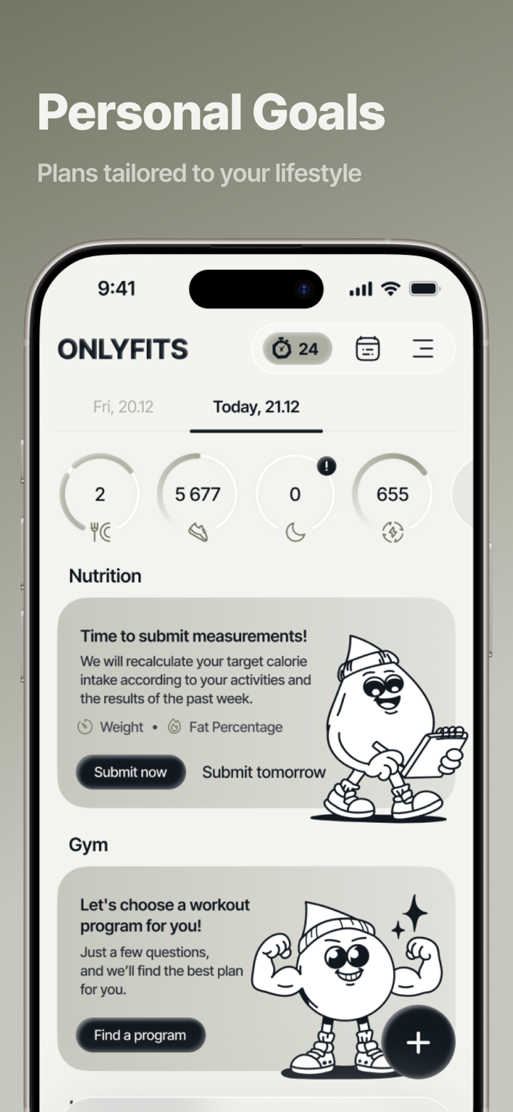 Onlyfits — Workout & Nutrition screenshot 5