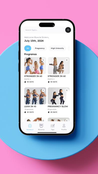 Screenshot 2 of Muscle Sisters App
