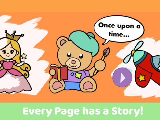 Kids coloring and stories 3+