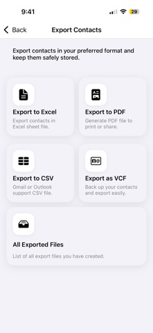 Contacts Master:Clean & Export Screenshot 3 of 5