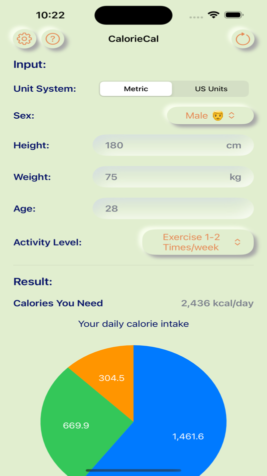 Calorie Calculator:Daily Needs - 1.0.1 - (iOS)