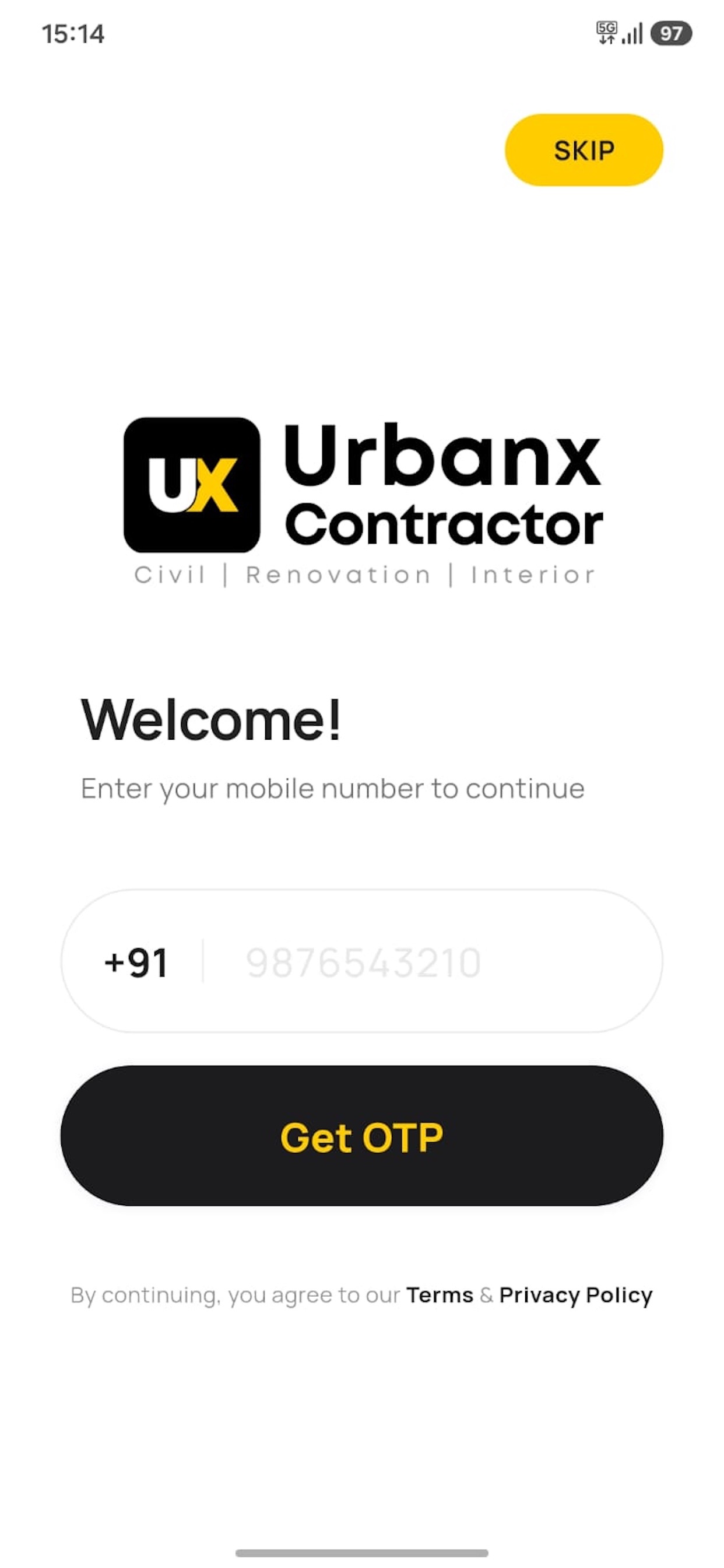 Screenshot 2 of UrbanX Contractor