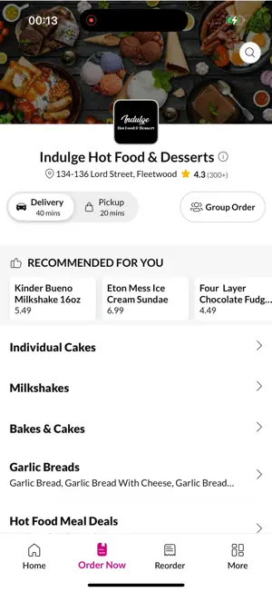 Indulge Hot Food & Desserts screenshot 2