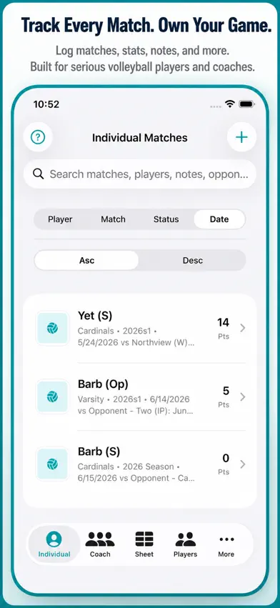 Volleyball+ Stats & Scorebook screenshot 3
