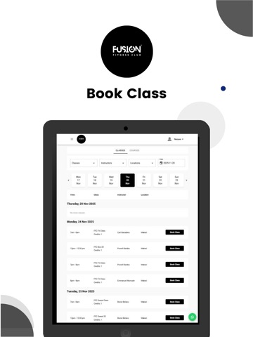Fusion Fitness Club App