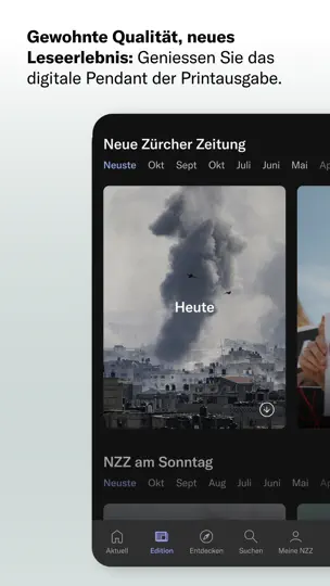 Screenshot von NZZ Pro auf dem iPhone 8