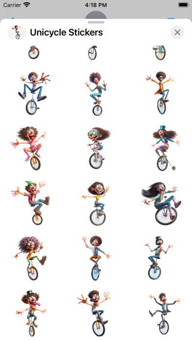 Screenshot #3 pour Unicycle Stickers