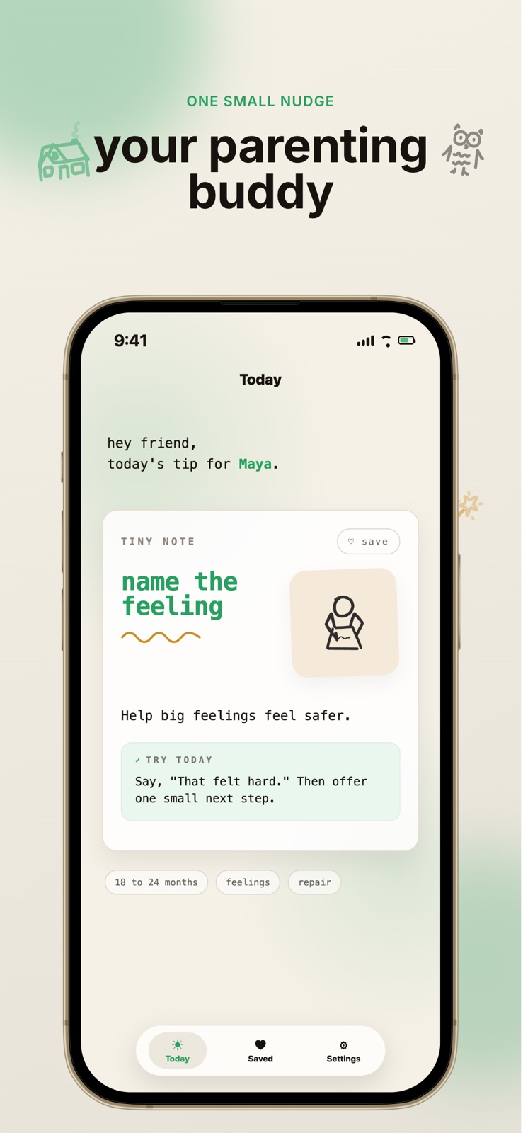 Kindo: Parenting Tips & Advice iphone screenshot 2