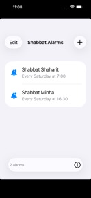Shabbat Alarms 4 screenshot