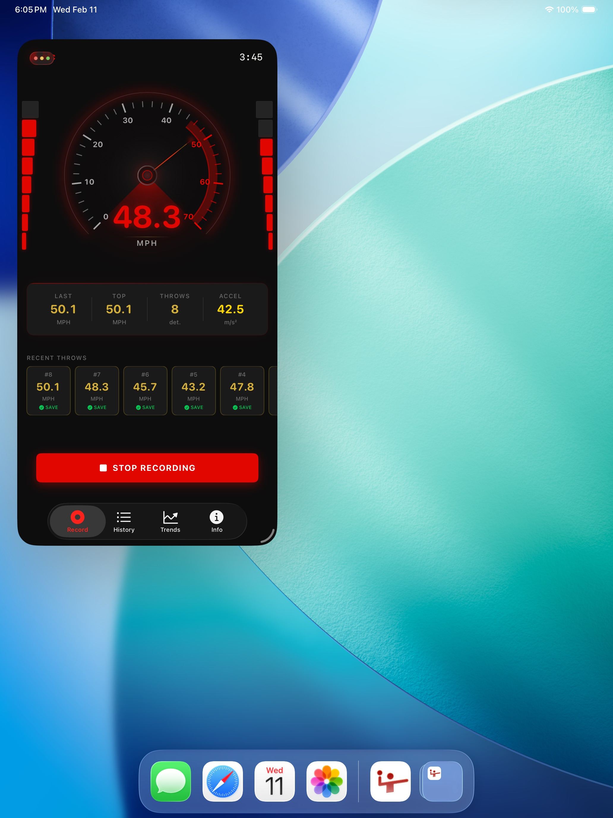 Arm Speed Motion Analyzer