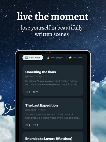 Kindred: Live Your Fanfiction iPad screenshot 4