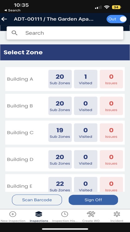 Reflexion Inspection App