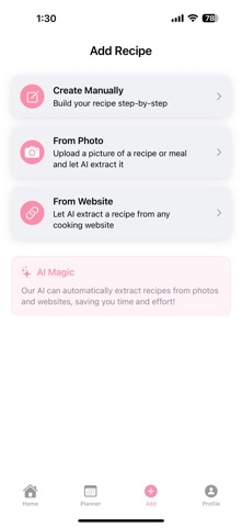 Bella - AI Recipe Manager iPhone screenshot