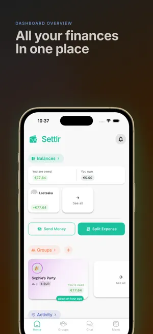 Defray: Split Bills & Expenses screenshot 1