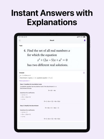 Homework Helper – Mentu AI iPad screenshot