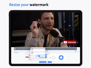 Add Watermark to Video iPad screenshot
