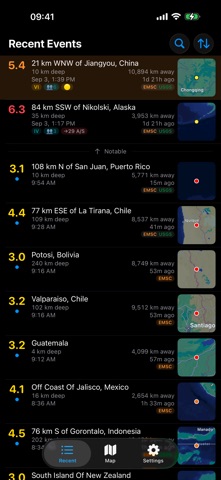 NewQuake: Earthquake Tracker Screenshot 1 of 7