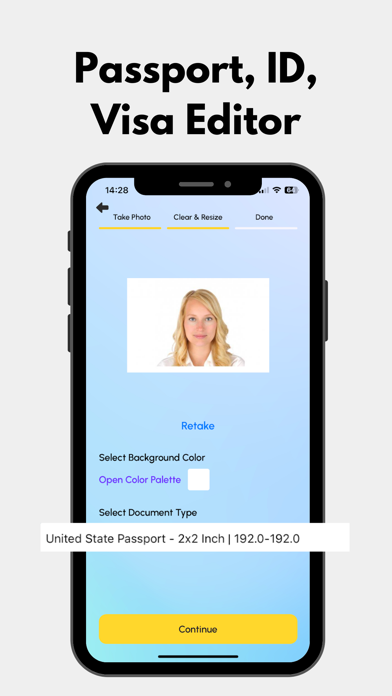 Passport Photo Maker PassPhoto iPhone screenshot 3 - Graphics & Design app