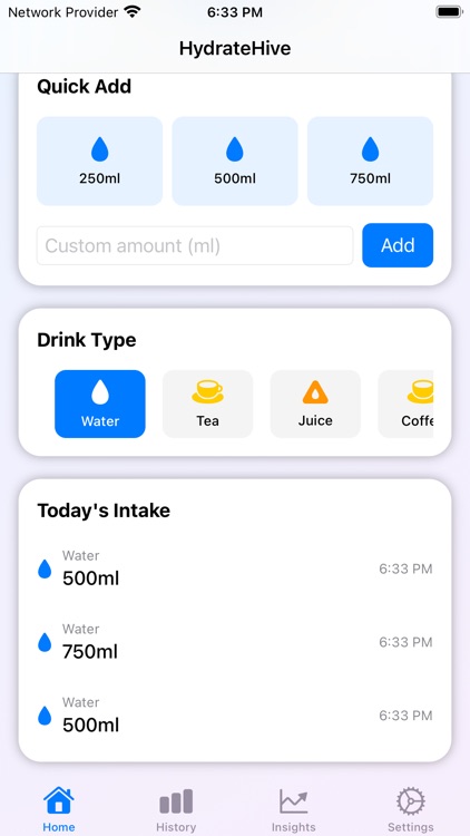 HydrateHive: Water Tracker