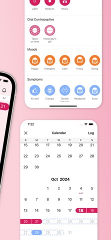Oohvie - Period Tracker iPhone screenshot