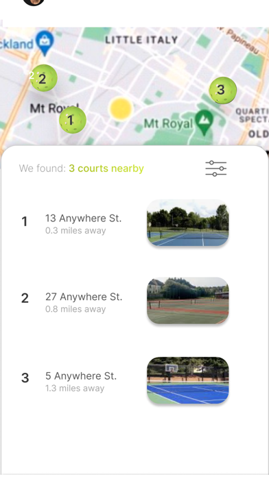 Hitch: Find Players & Court Screenshot