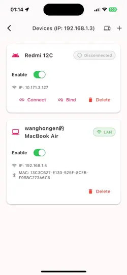 Скриншот Linkboard - Буфер обмена P2P на iPhone 3