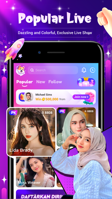 Dazz Live-Live Stream & Chat Screenshot 1 - AppWisp.com Dazz Live-Live Stream & Chat Screenshot 1 - AppWisp.com