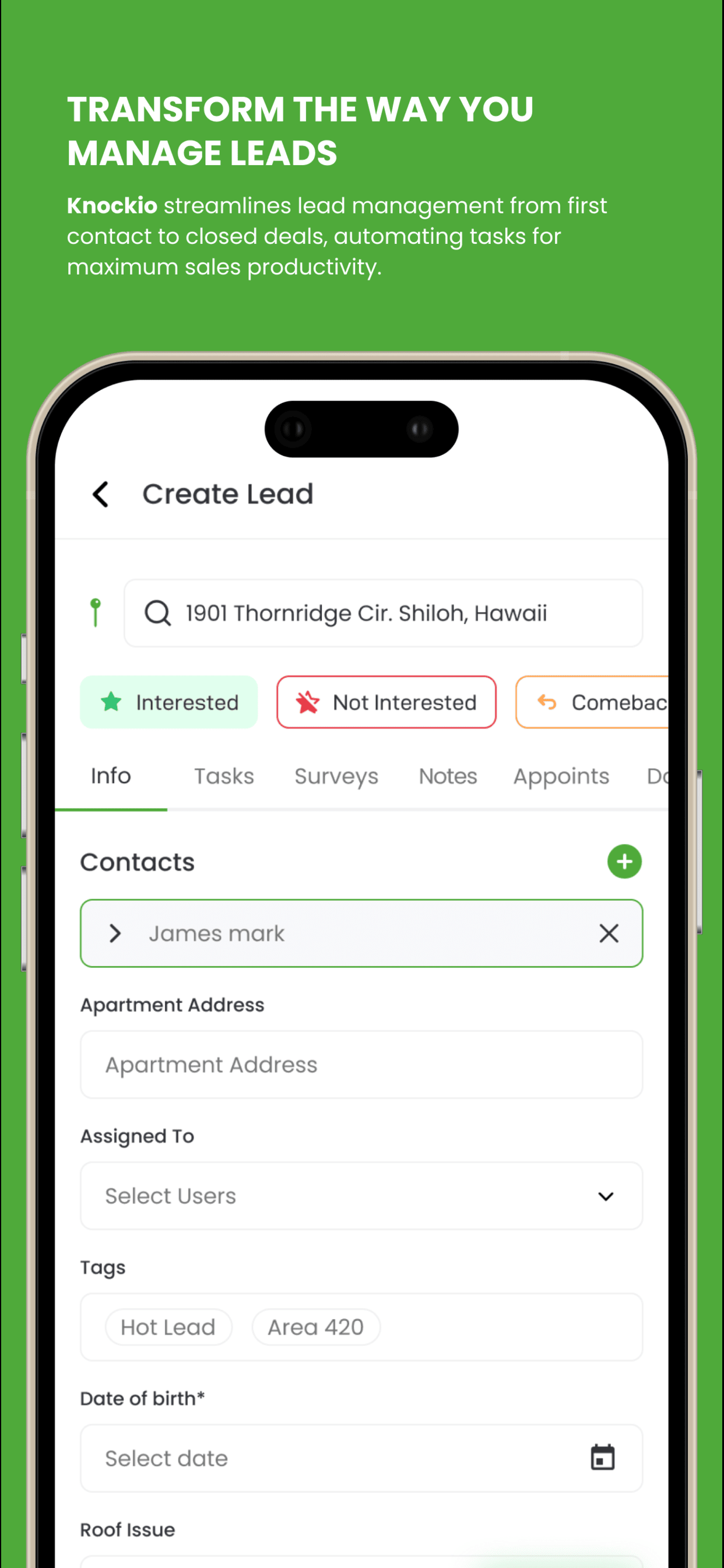 Knockio - Field Service CRM screenshot 2