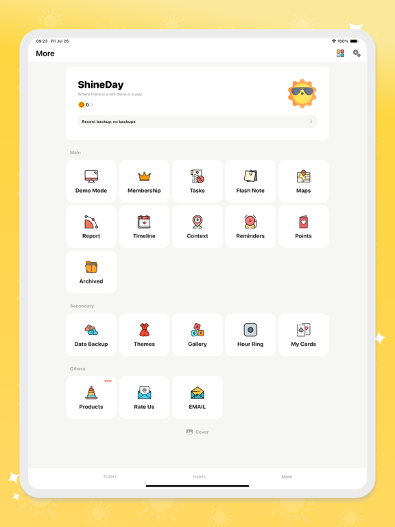ShineDay: Habit Tracker iPad screenshot 7