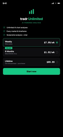 TRADR: AI Trade Plans Screenshot 5 of 5