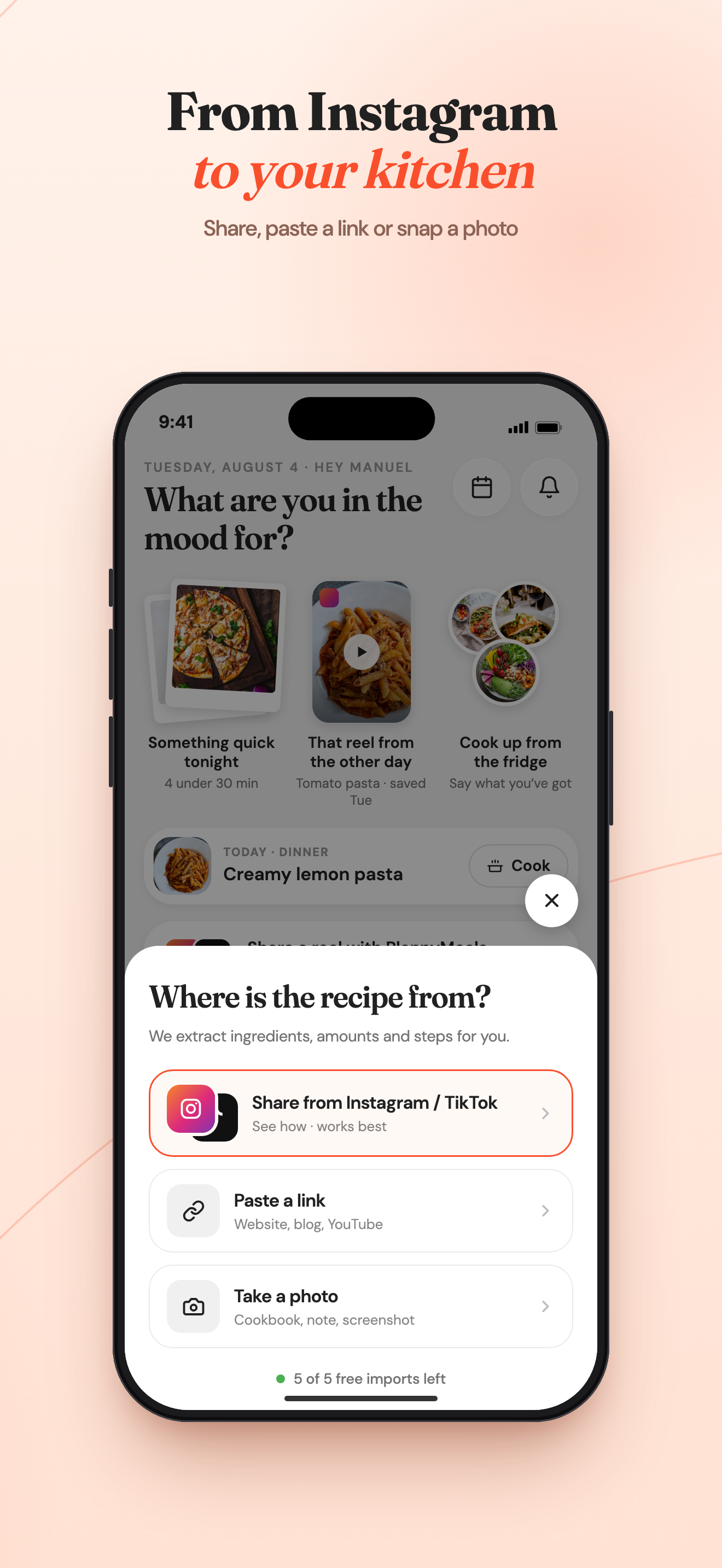 PlannyMeals: Save Recipes screenshot 3