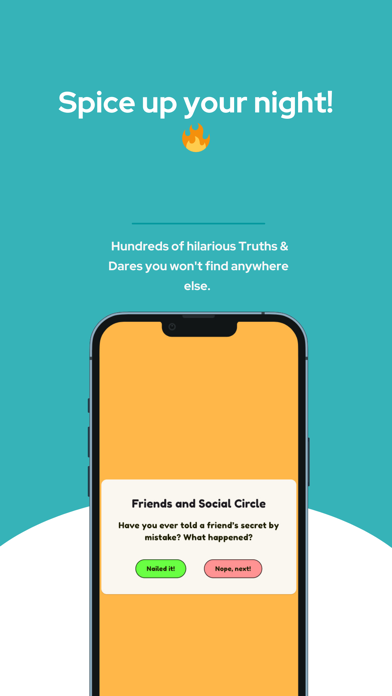 Teen Truth or Dare Party Game Screenshot