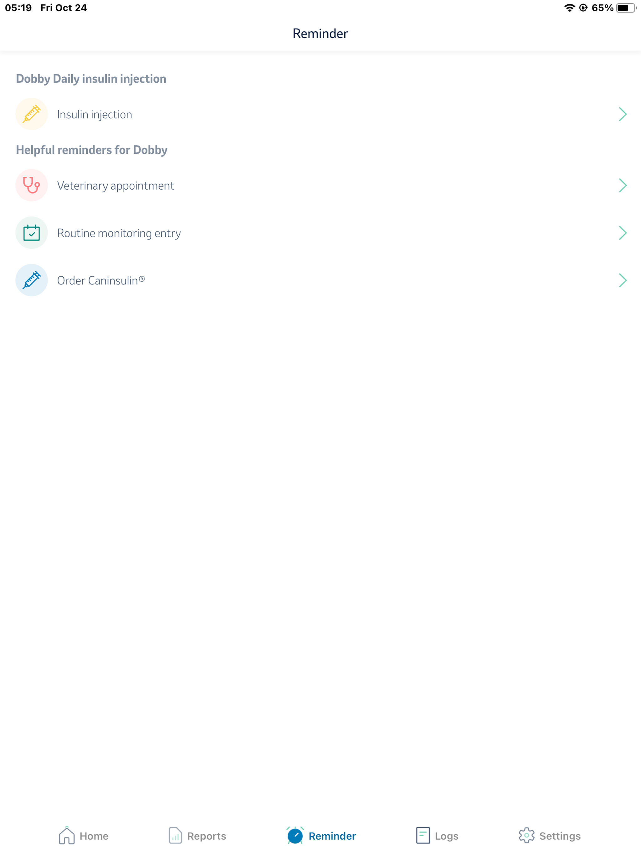 Pet Diabetes Tracker