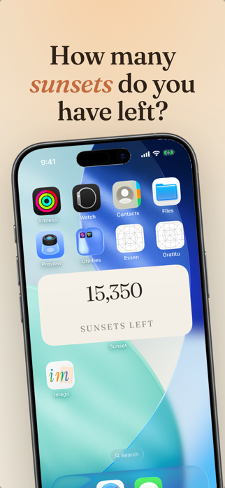 Life Sunset: Countdown Widget Screenshot 3 of 4