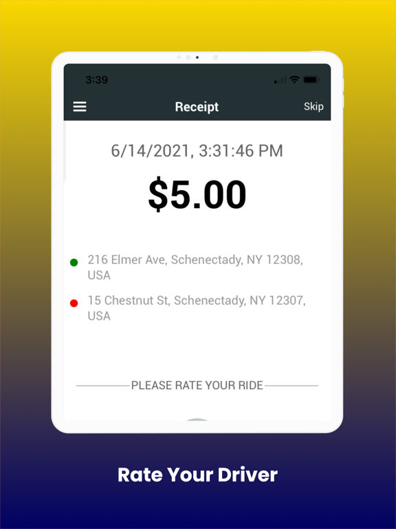 CashRyde iPad screenshot 5 - Navigation app