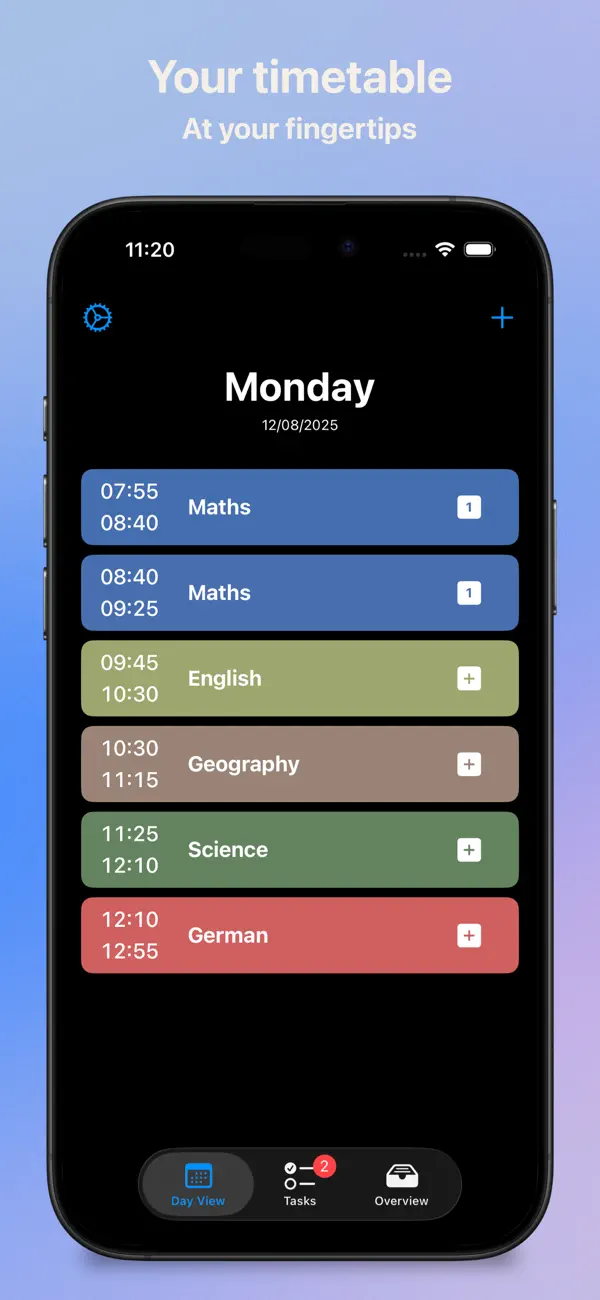 Screenshot #1 pour Timetable Manager