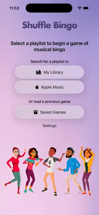Shuffle Music Bingo - Game screenshot 1