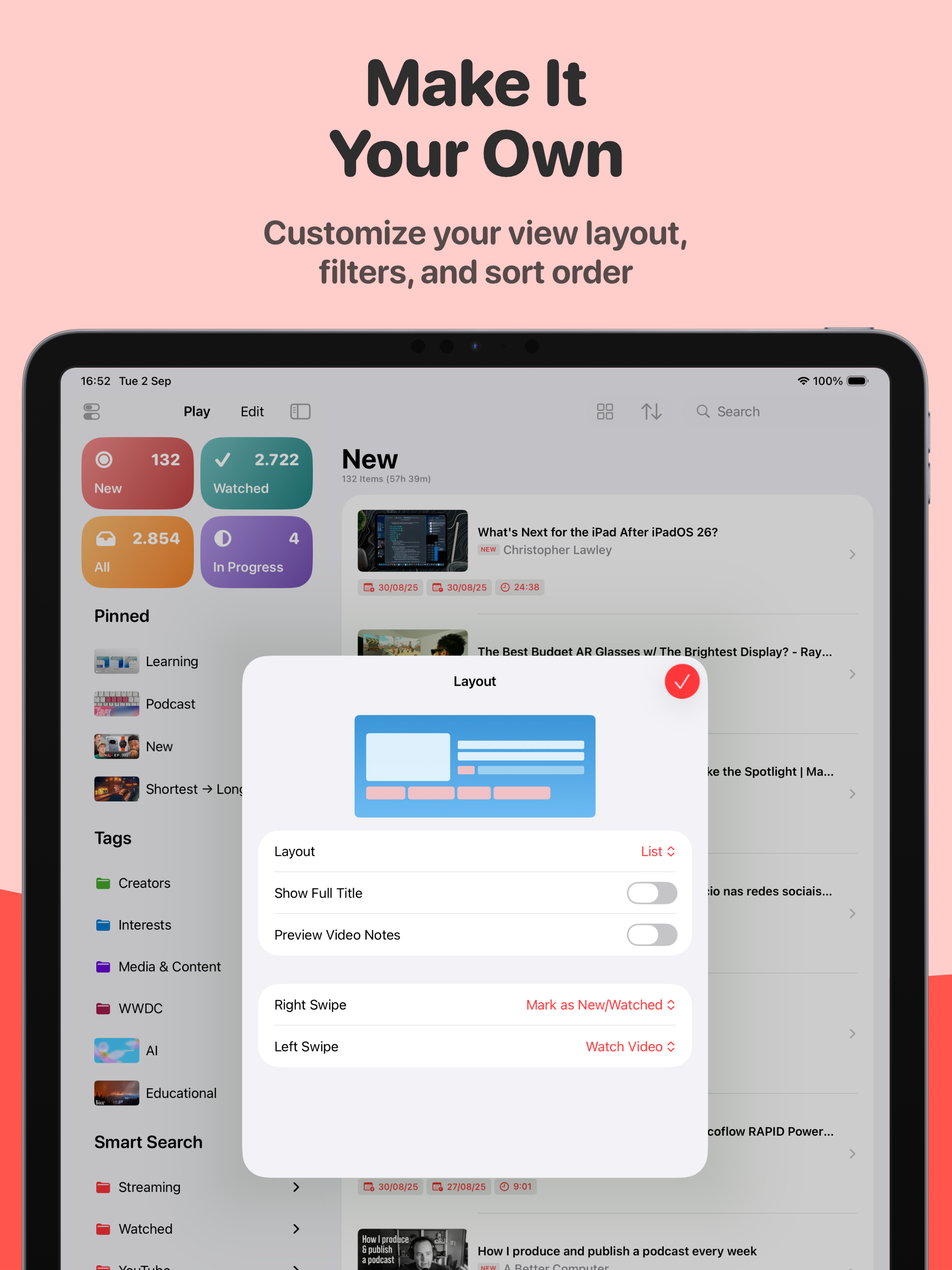 Play: Save Videos Watch Later