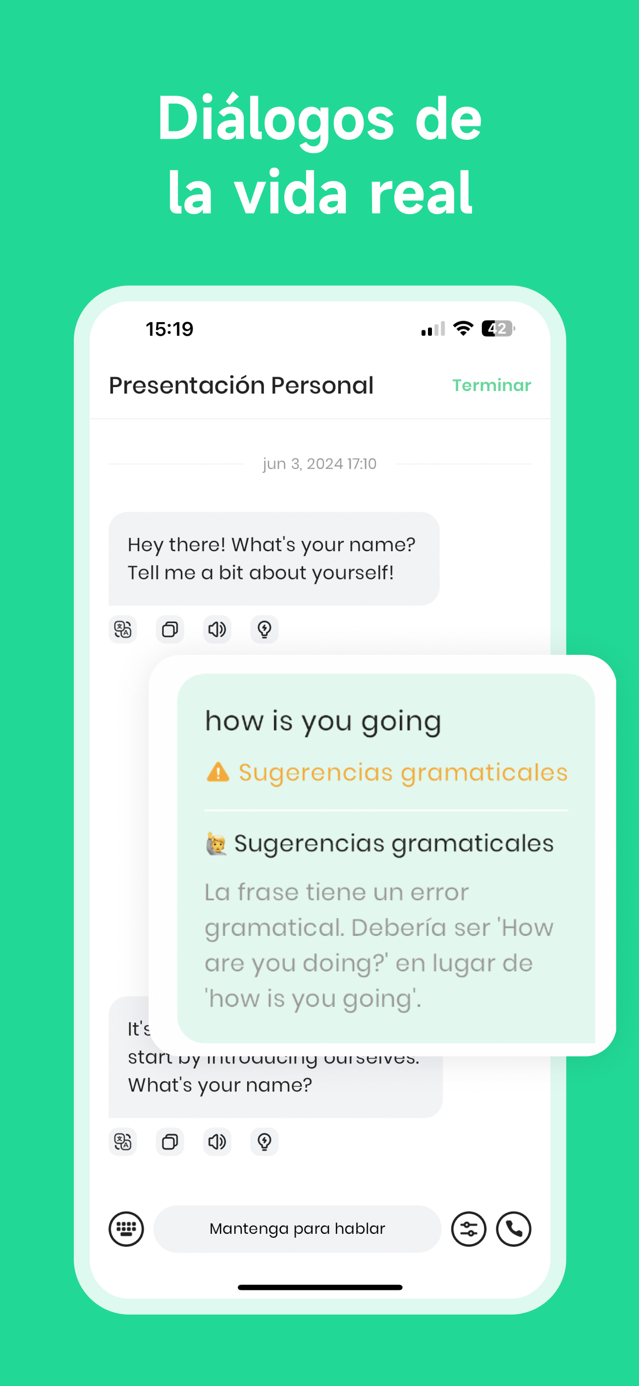 TalkOn IA： Hablar Inglés