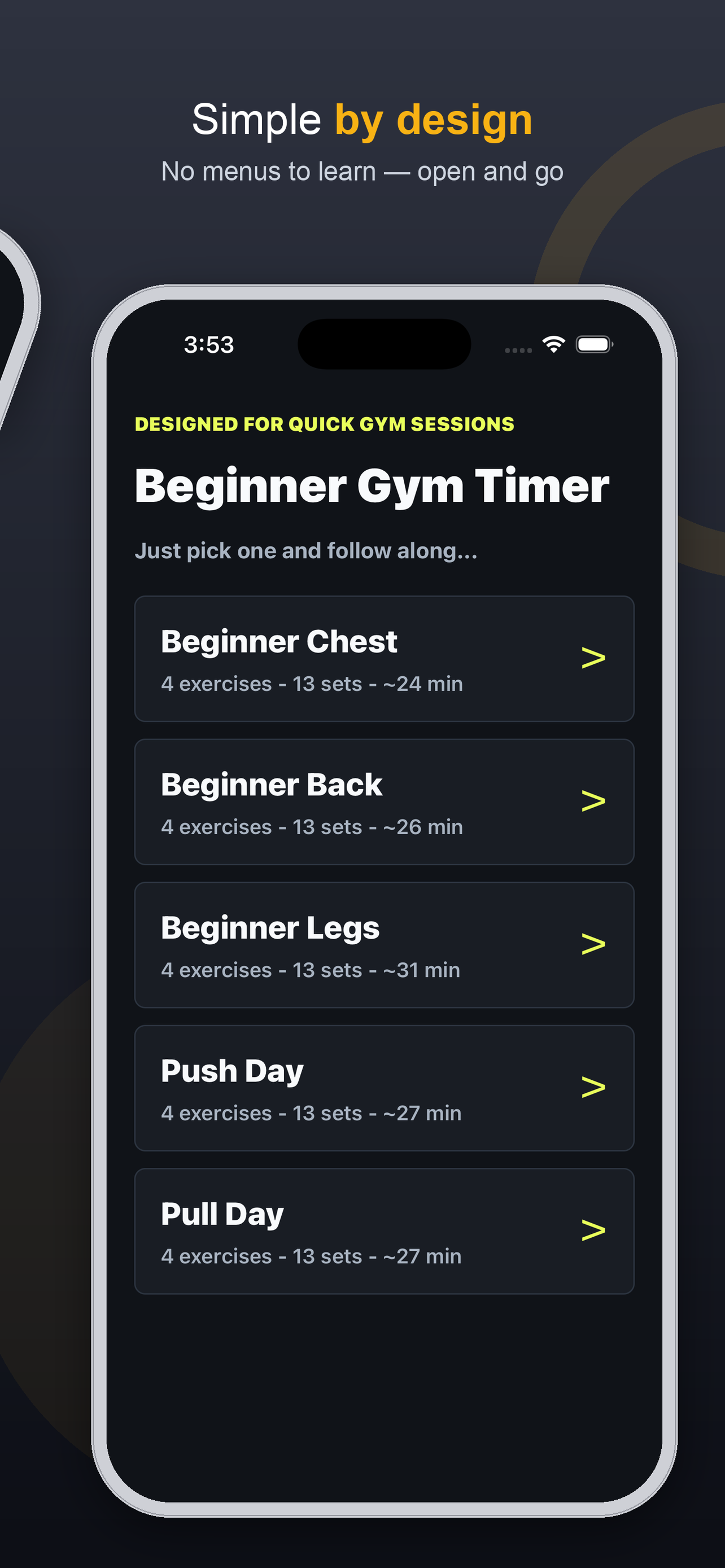 Beginner Gym Timer screenshot 3