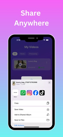 Vids: AI Avatar Ad Maker screenshot