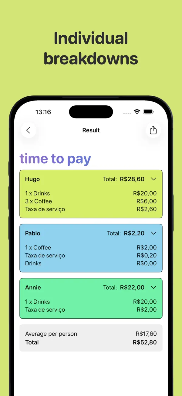 #2. Split Bills - Easy Split Check (iOS) Ved: Hugo Branco